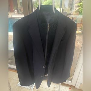 Jacket has a zipper to remove out the vest so it like two jackets in one